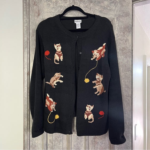 Vintage Cat Cardigan - Picture 1 of 4